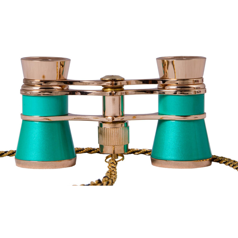 Levenhuk Opera glasses Broadway 3x25 green with chain and LED light