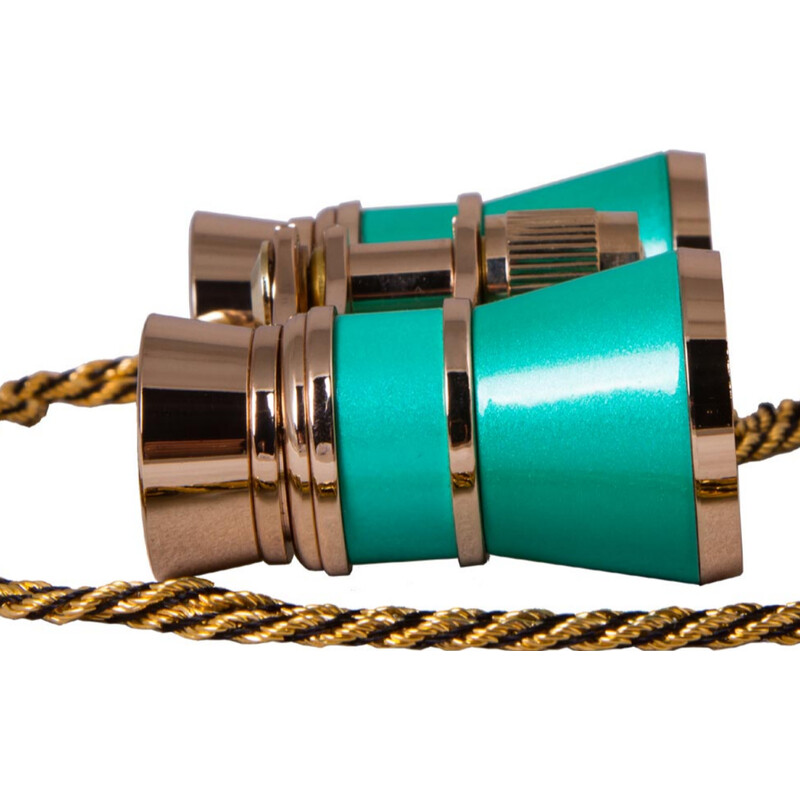 Levenhuk Opera glasses Broadway 3x25 green with chain and LED light