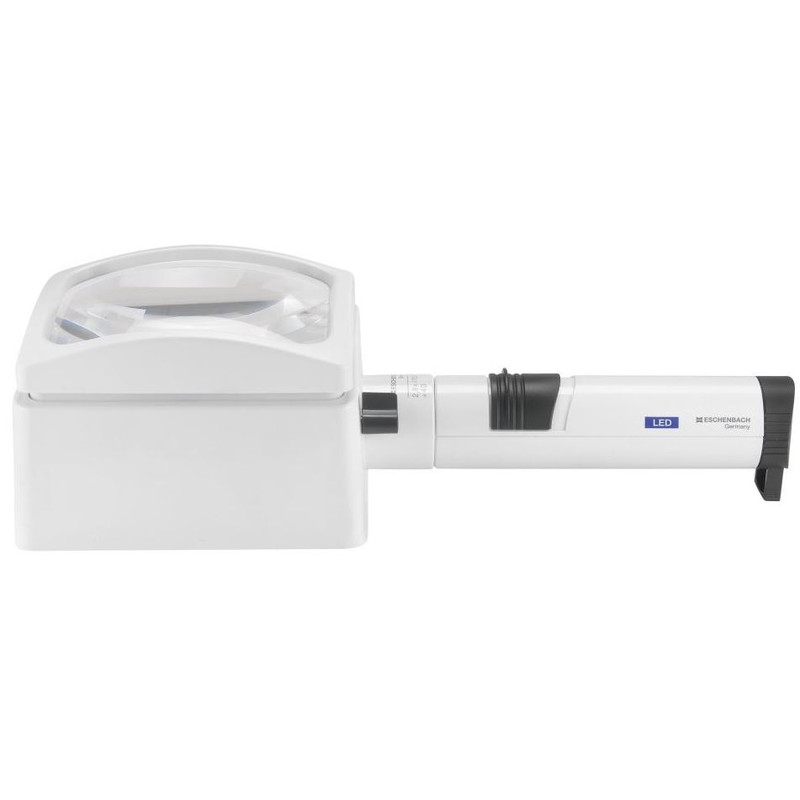 Eschenbach Magnifying glass LED illuminated magnifier, system varioPLUS, 100x50mm, 3.9X