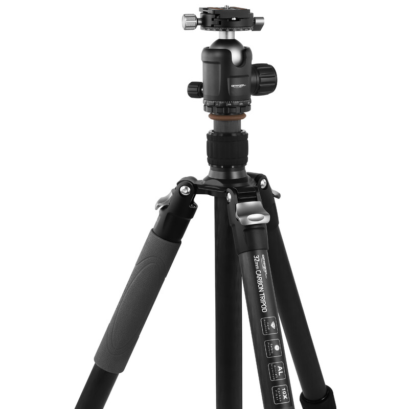 Omegon Pro 32mm carbon tripod including ball head