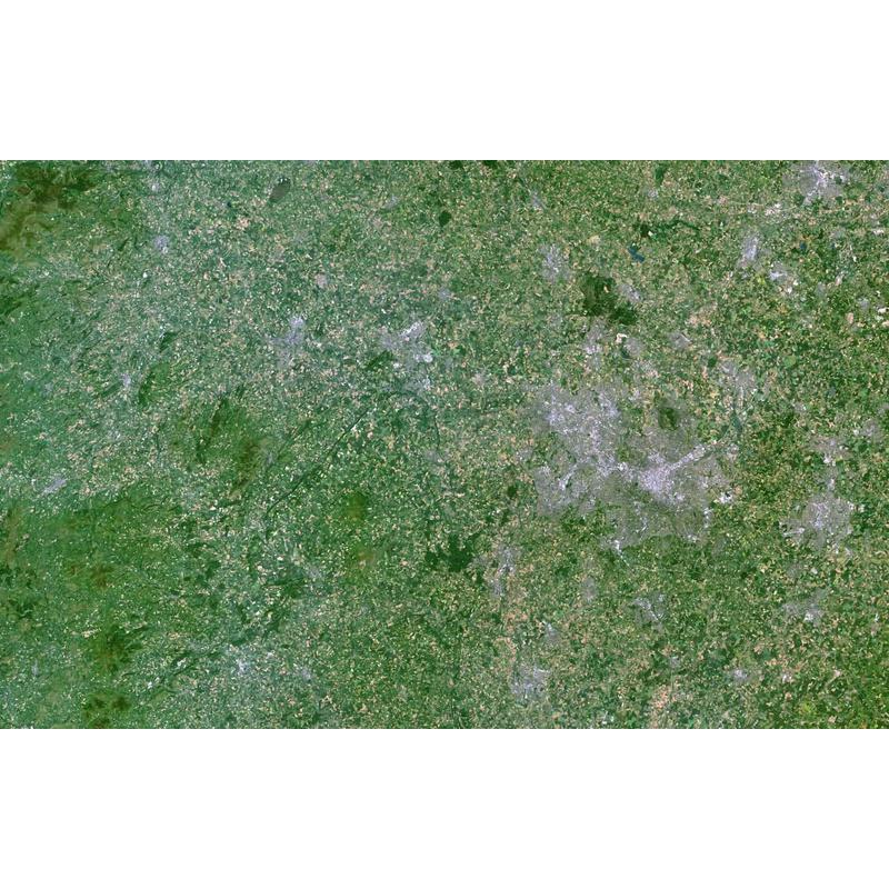 Planet Observer Regional map region west Midlands Great Britain