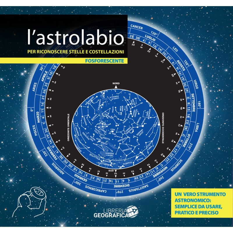 Libreria Geografica Star chart Astrolabio