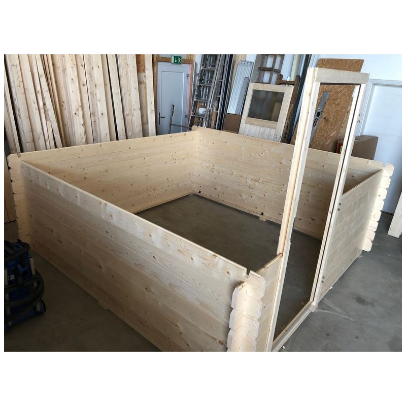 Dome Parts GreenLine Mini observatory with wooden protective cover