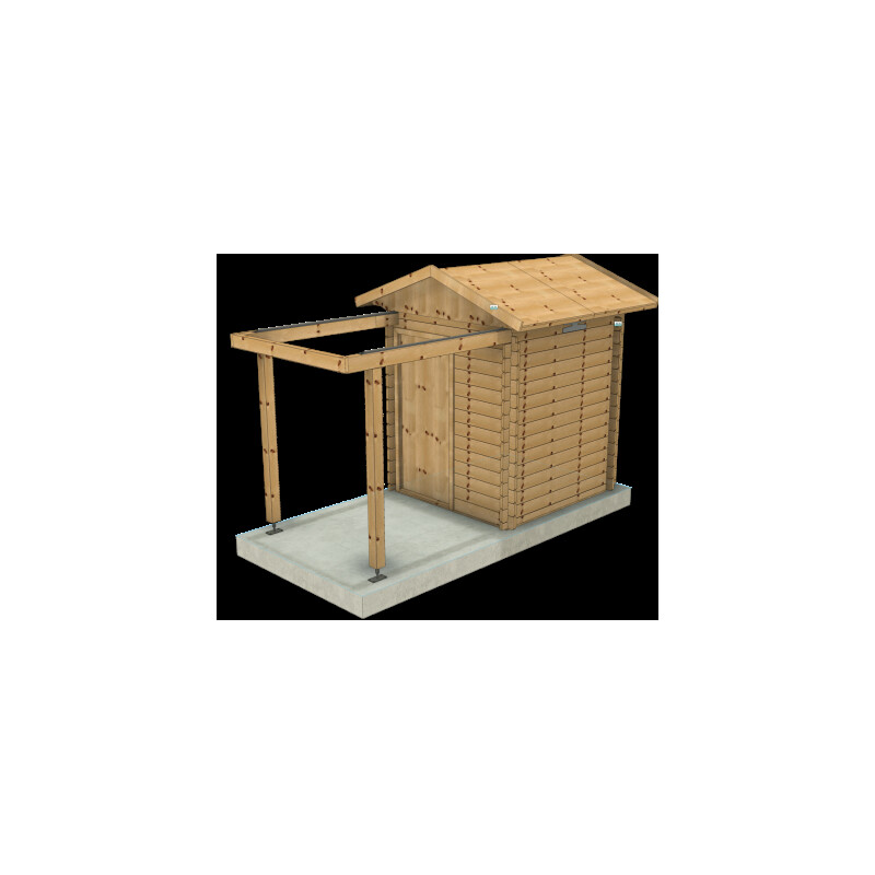Dome Parts GreenLine Mini observatory with wooden protective cover