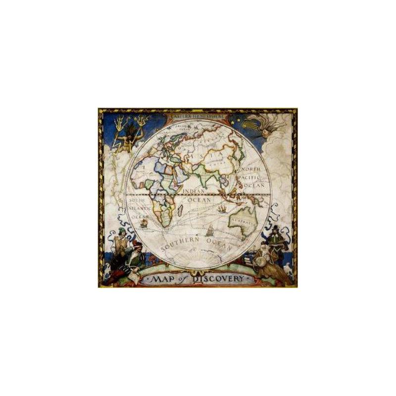 National Geographic Discoverer map - eastern hemisphere