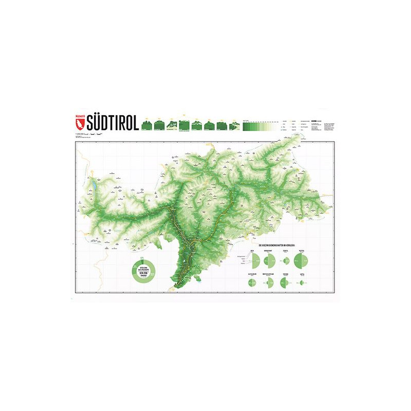 Marmota Maps Regional map South Tyrol Mountain Green