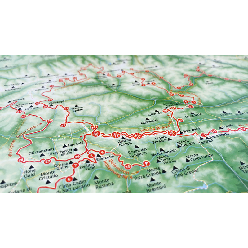 Marmota Maps Map of the Alps with 1001 Mountains and 20 Mountain trails