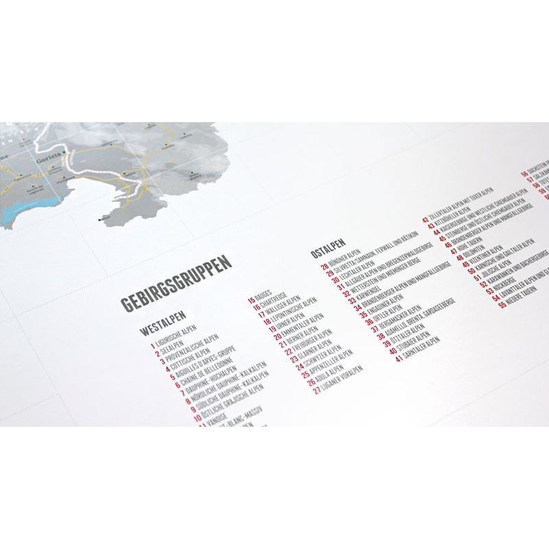 Marmota Maps Regional map Designing the Alps (140x100cm)