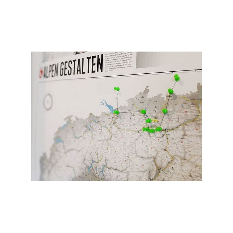 Marmota Maps Regional map Designing the Alps (140x100cm)