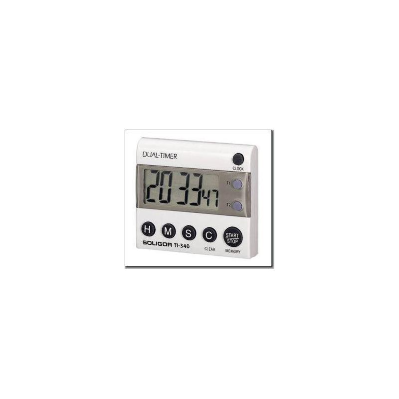 Soligor LCD-Kurzzeitmesser mit Quarzuhr TI-340