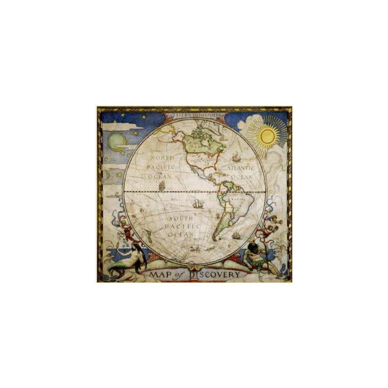 National Geographic Discoverer map - western hemisphere