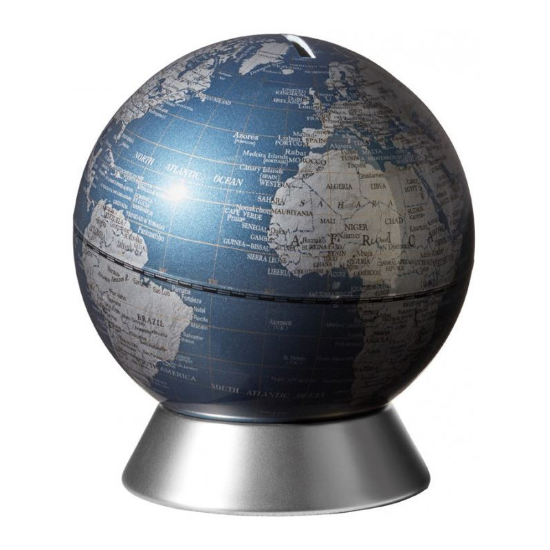 TROIKA Globe Orion Blue money box, 14cm
