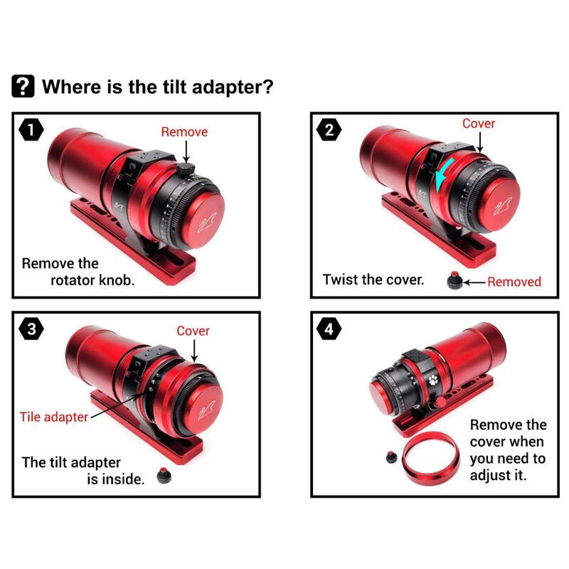 William Optics Apochromatic refractor AP 51/250 RedCat 51 V2.5 OTA