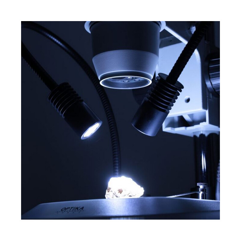 Optika Stereo zoom microscope SZO-1, bino, 6.7-45x, Pillar stands, without Lighting