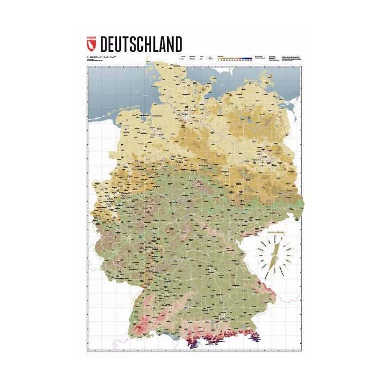 Marmota Maps Map Deutschlandkarte Atlas Retro