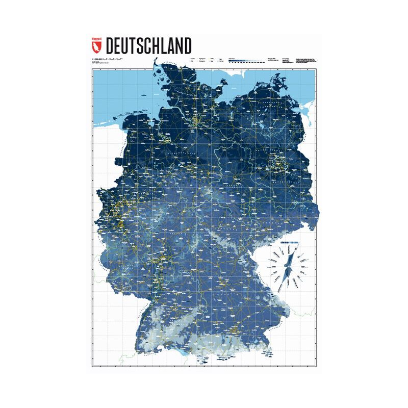 Marmota Maps Map Deutschlandkarte Ski Blue