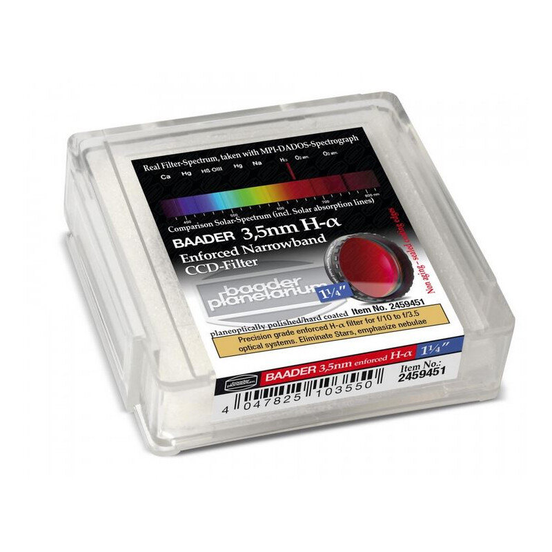 Baader Filters Ultra-Narrowband 3.5nm H-alpha CCD-Filter 1.25"