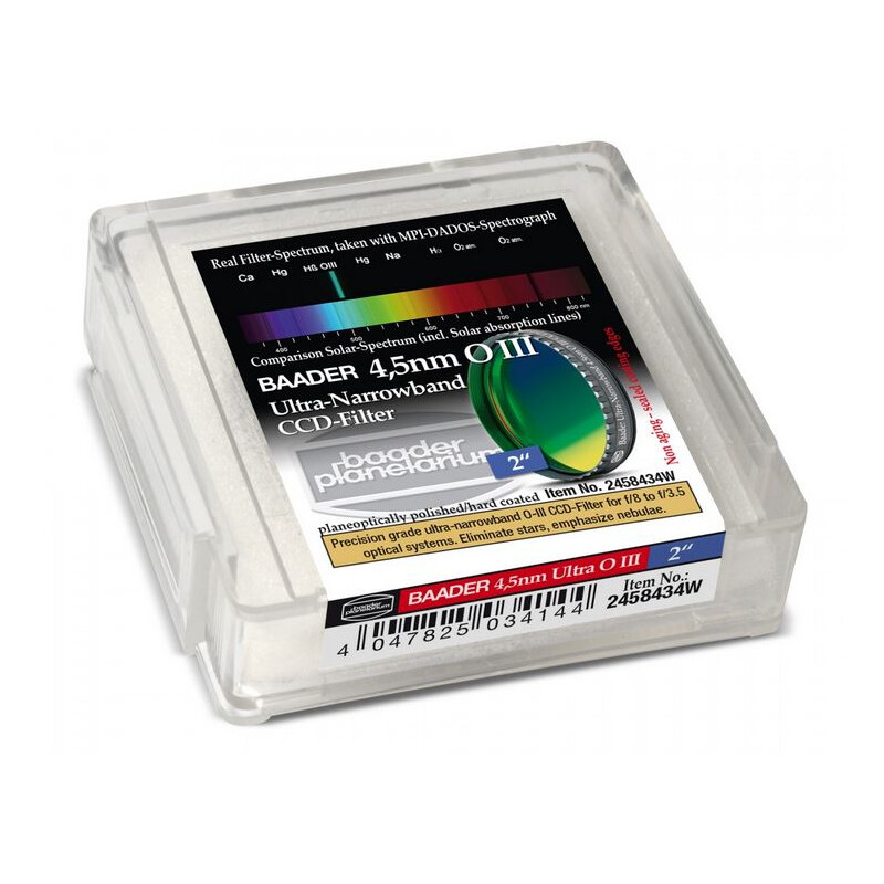 Baader Filters Ultra-Narrowband 4.5nm OIII CCD Filter 2"