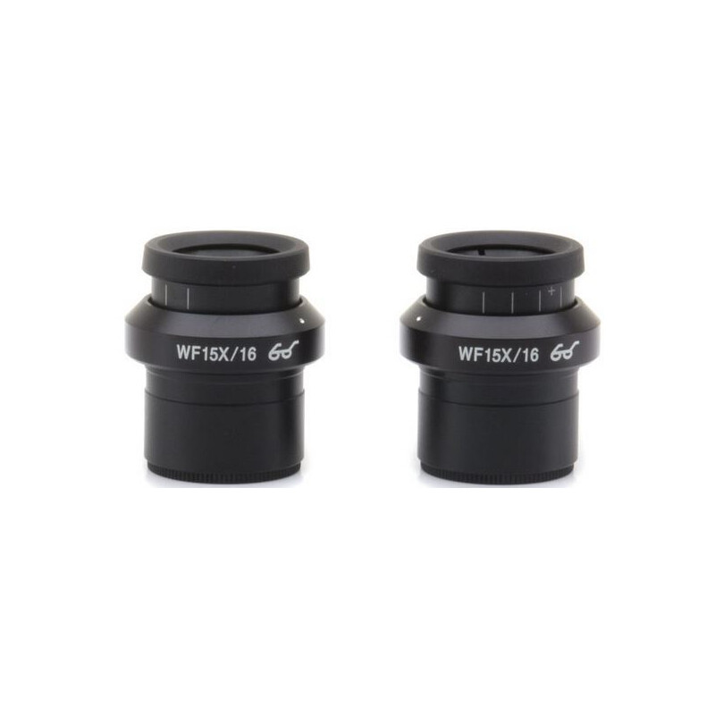 Optika Eyepieces ST-302, WF15x/16 (pair), high eyepoint, dioptre adjustment and eyecups
