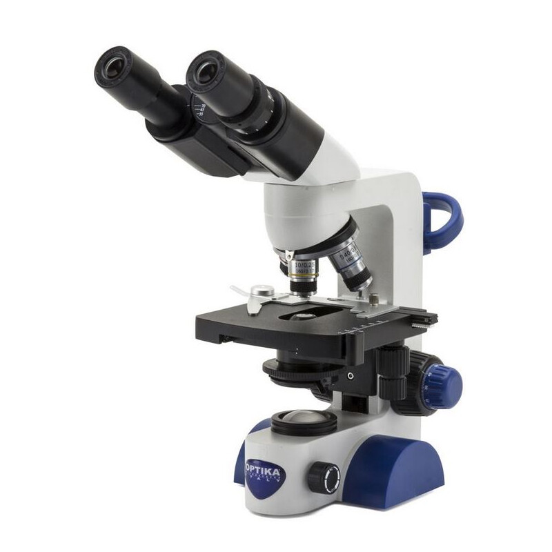 Optika Microscope B-66, bino, 40-400x, LED, Akku, Kreuztisch
