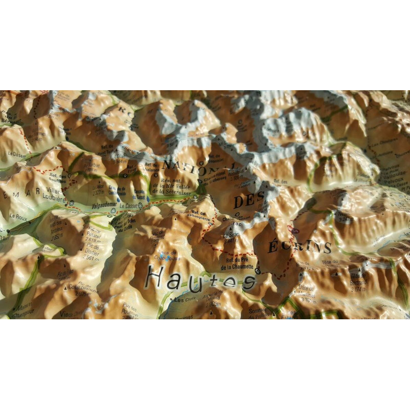 3Dmap Regional map Le Massif des Ecrins