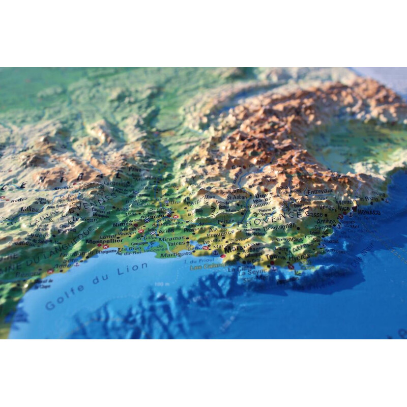 3Dmap Map La France Physique (petite)