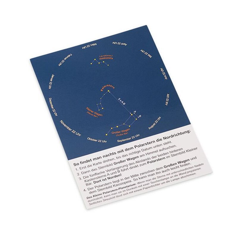 AstroMedia Star chart Polarsternfinder Postkarte 10 Stück