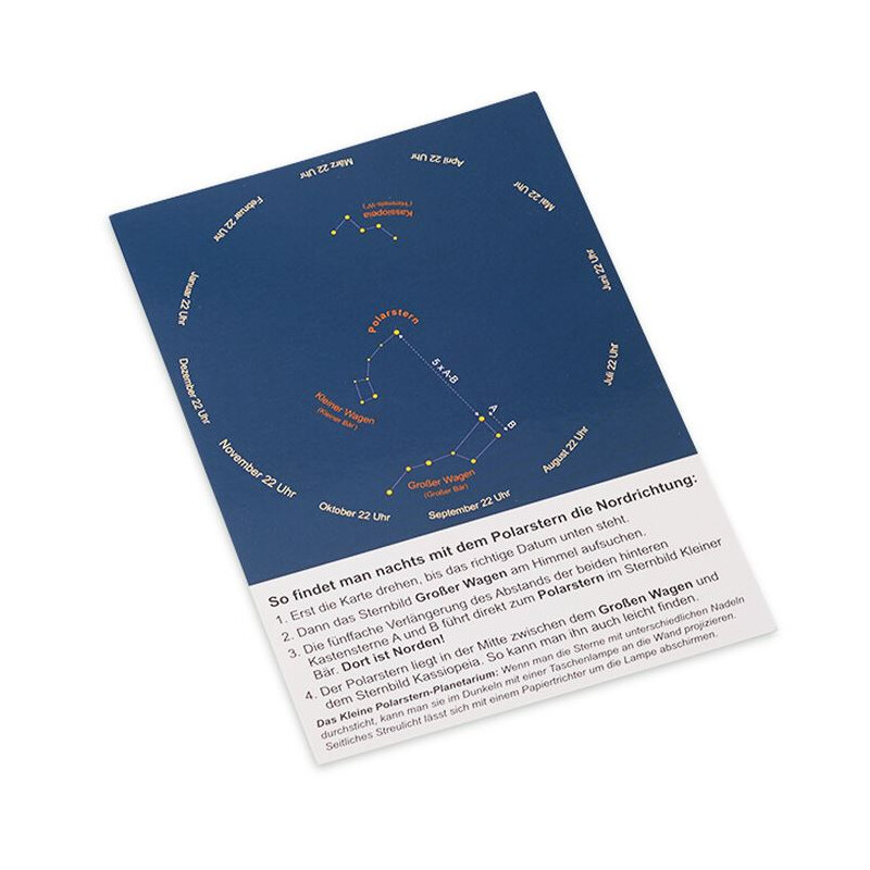 AstroMedia Star chart Polarsternfinder Postkarte