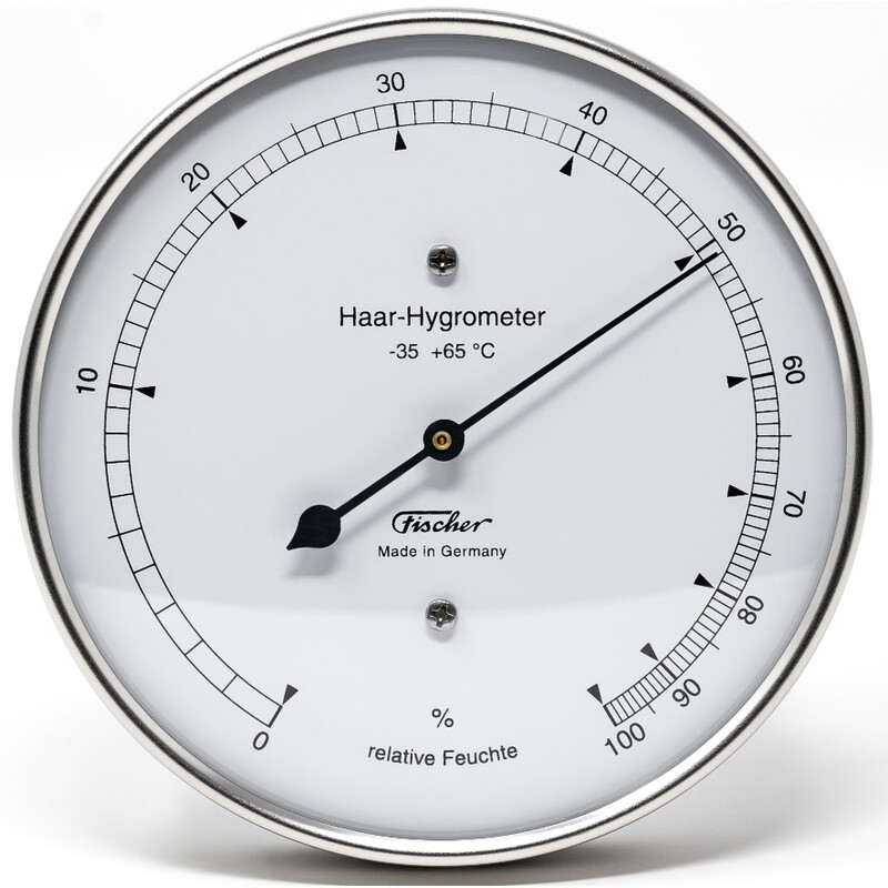 Fischer Weather station Hair-Hygrometer Stainless Steel