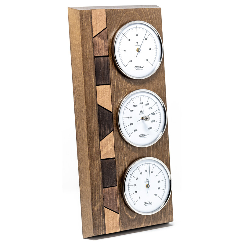 Fischer Real wood weather station, rustic oak