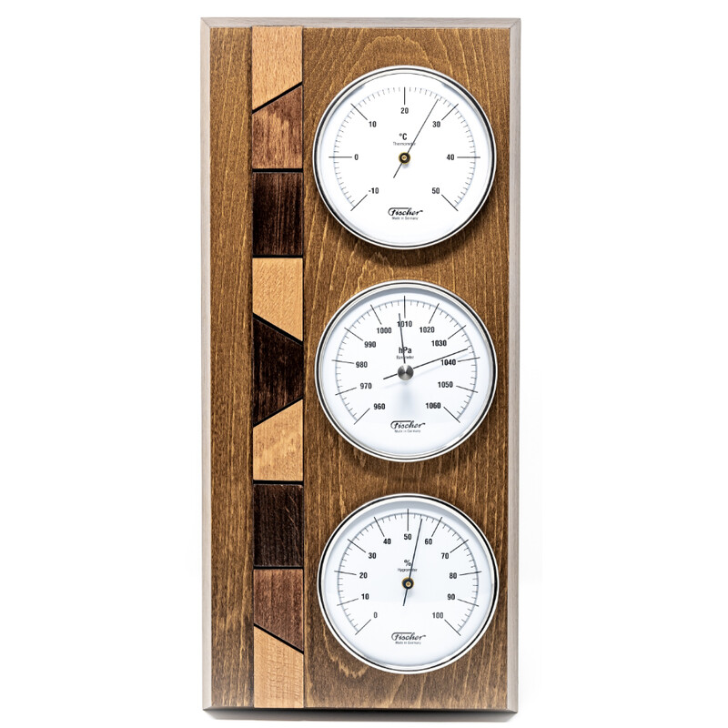 Fischer Real wood weather station, rustic oak