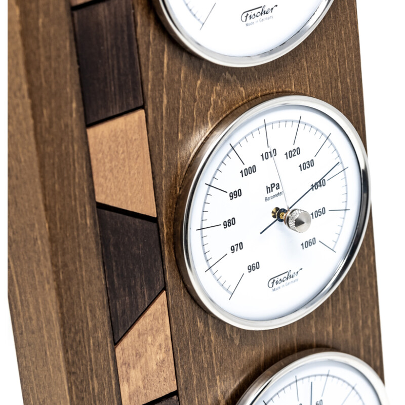 Fischer Real wood weather station, rustic oak