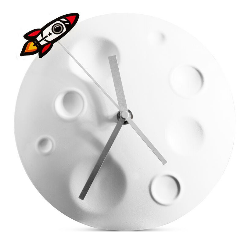 suck UK Rocket Moon Clock