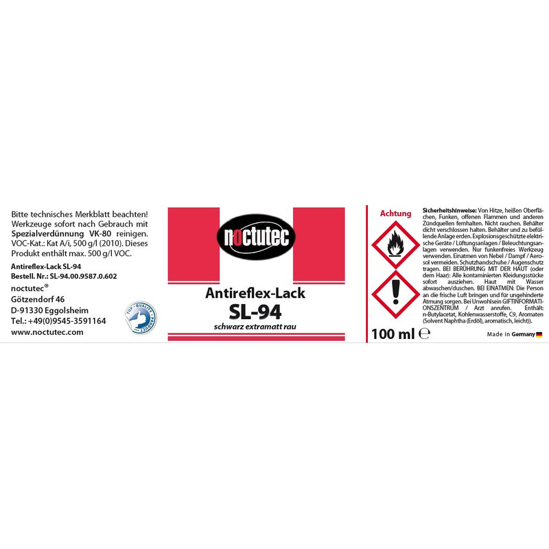 noctutec Antireflex-Lack SL-94 rough 100ml