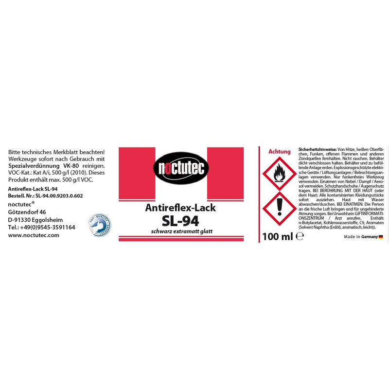 noctutec Antireflex Varnish SL-94 smooth 100ml