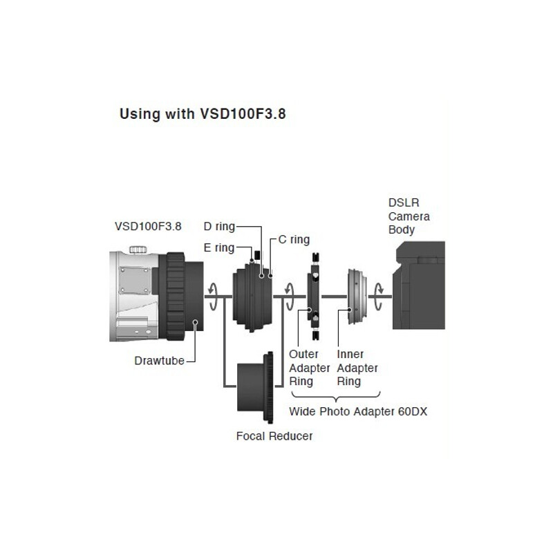 Vixen Camera adaptor 60DX Nikon