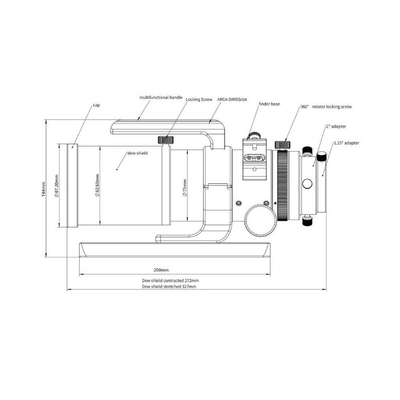 Sharpstar Apochromatic refractor AP 61/270 EDPH III OTA