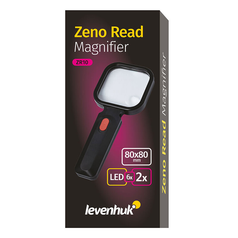 Levenhuk Magnifying glass Zeno Read ZR10 Black