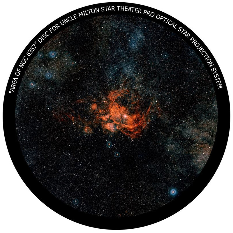 Omegon Disc for the Star Theatre Pro with NGC 6357 motif