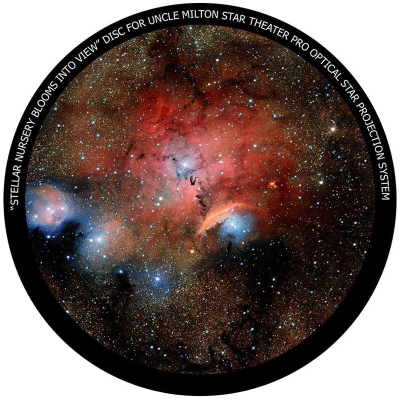 Omegon Disc for the Star Theatre Pro with Stellar Nursery Blooms Into View motif