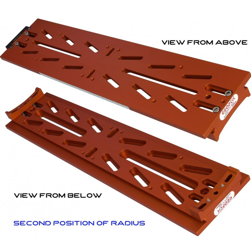 Geoptik Prism rail Losmandy-Style with dovetail radius blocks for C8