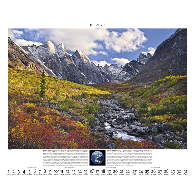 Palazzi Verlag Calendar Planet Erde 2020