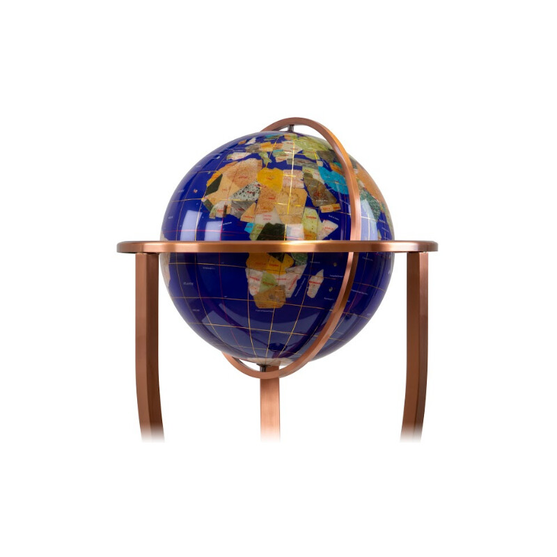 Pretty Decor Floor globe Montezuma 33cm blue