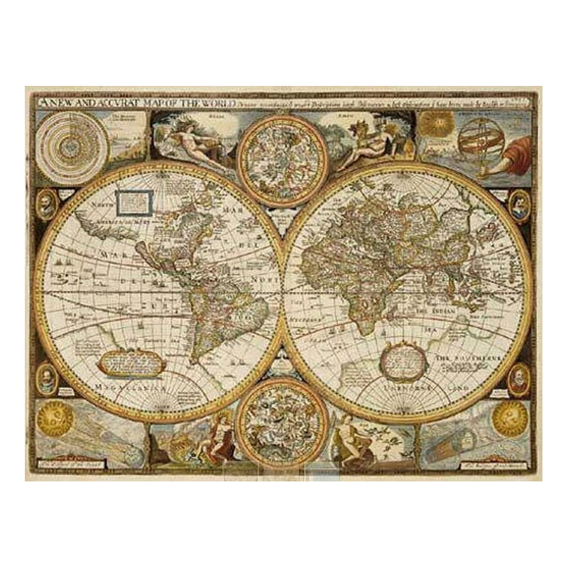 freytag & berndt World map Antique John Speed 1651 (91 x 69 cm)