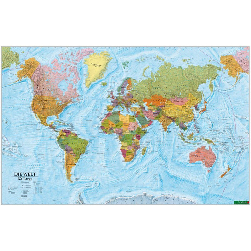 freytag & berndt World map political XXL