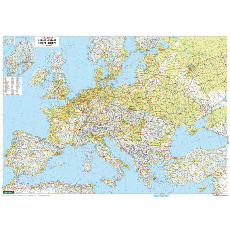 freytag & berndt Continental map Europa (170 x 121 cm)