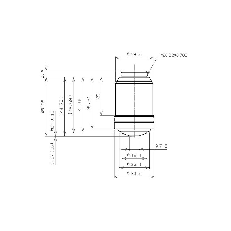 Evident Olympus Objective UPLXAPO100XO, 100x, plan, apochro