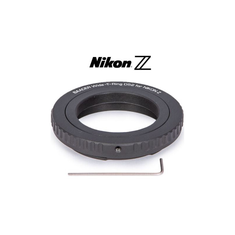 Baader Camera adaptor T2/Nikon Z & S52 Wide-T