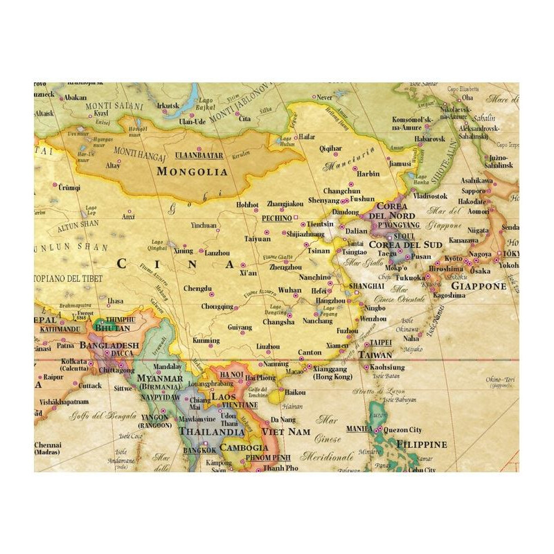 Libreria Geografica World map Planisfero Anticato