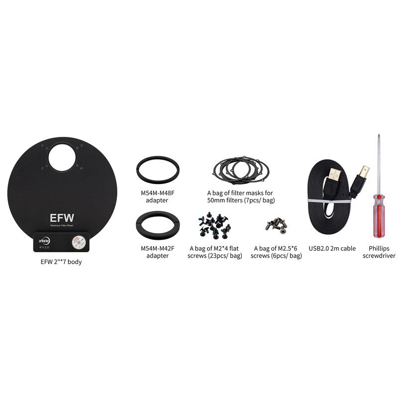 ZWO Filter wheel EFW 7x 2"